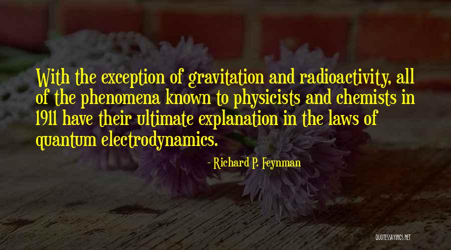 Electrodynamics Quotes By Richard P. Feynman Electrodynamics Quotes By Richard P. Feynman
