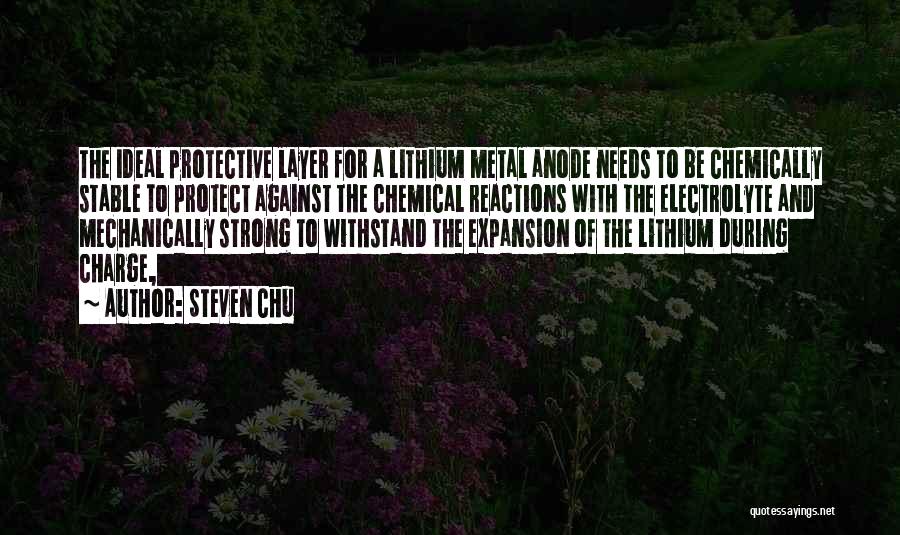 Electrolyte Quotes By Steven Chu