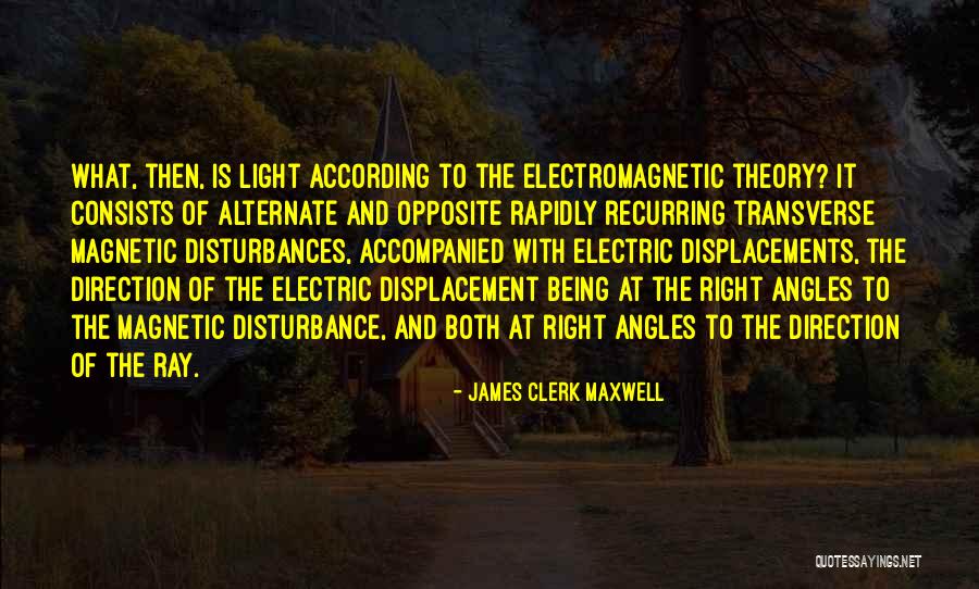 Electromagnetic Theory Of Light Quotes By James Clerk Maxwell Electromagnetic Theory Of Light Quotes By James Clerk Maxwell