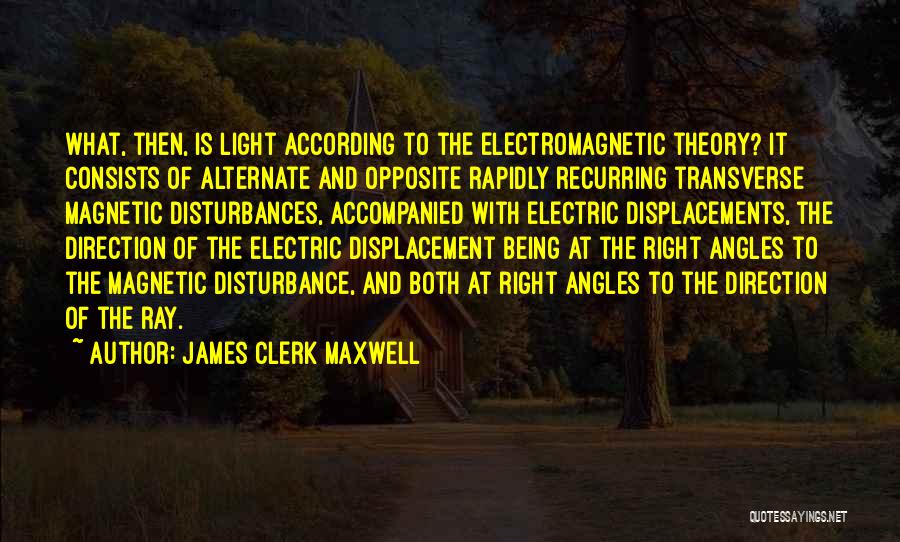 Electromagnetic Theory Quotes By James Clerk Maxwell