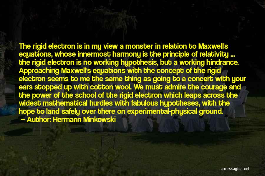 Electron Quotes By Hermann Minkowski