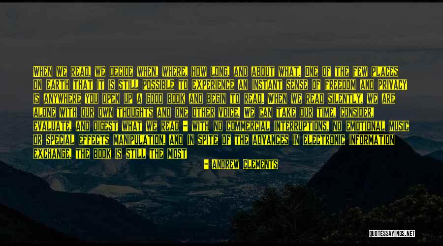 Electronic Books Quotes By Andrew Clements Electronic Books Quotes By Andrew Clements