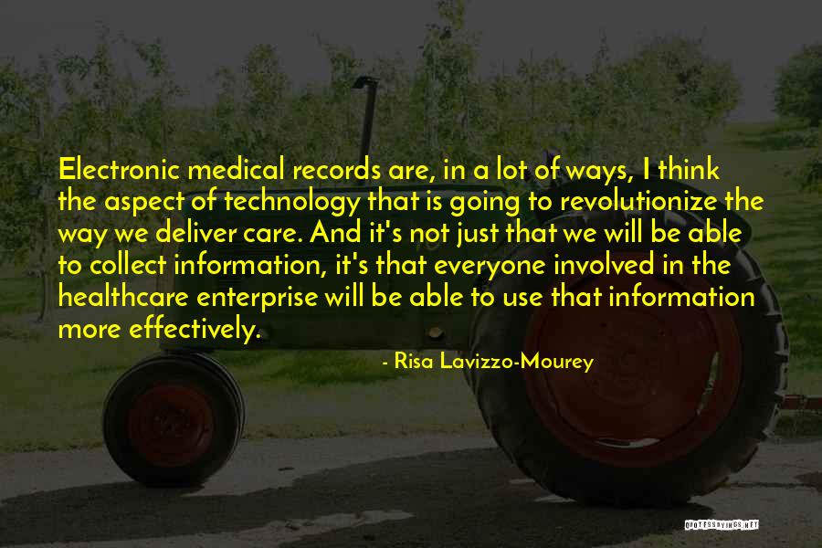 Electronic Medical Records Quotes By Risa Lavizzo-Mourey