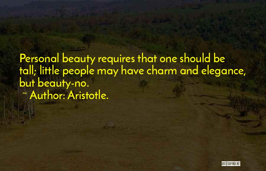 Elegance And Beauty Quotes By Aristotle.