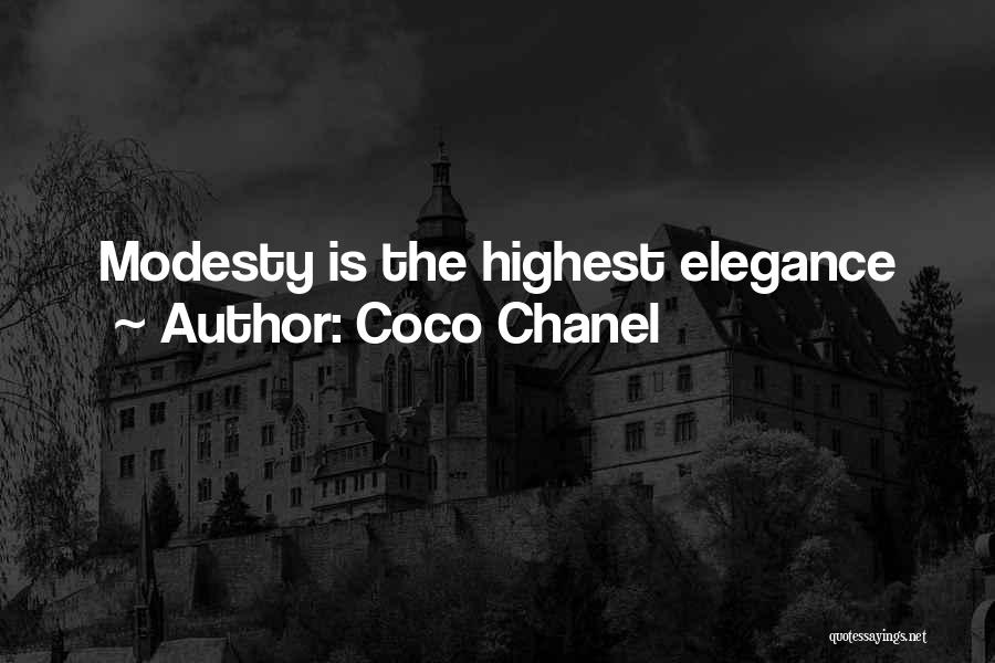 Elegance Coco Chanel Quotes By Coco Chanel