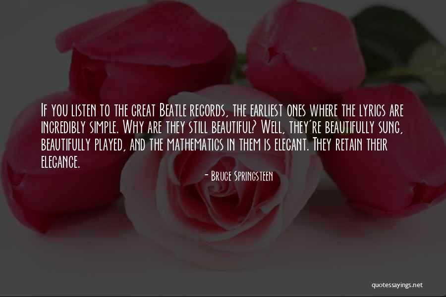 Elegance In Quotes By Bruce Springsteen Elegance In Quotes By Bruce Springsteen