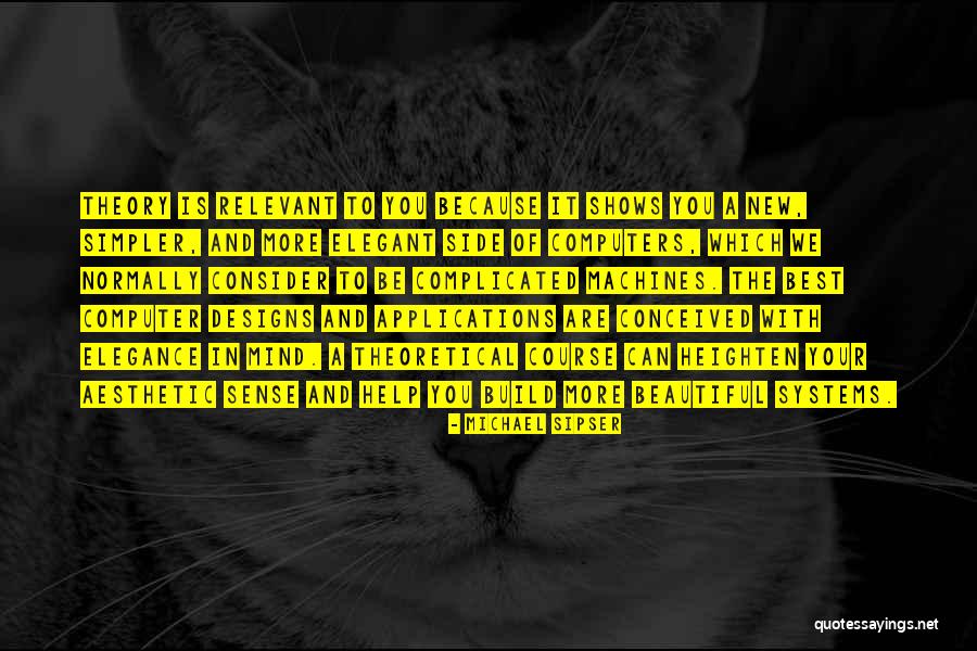 Elegant And Beautiful Quotes By Michael Sipser