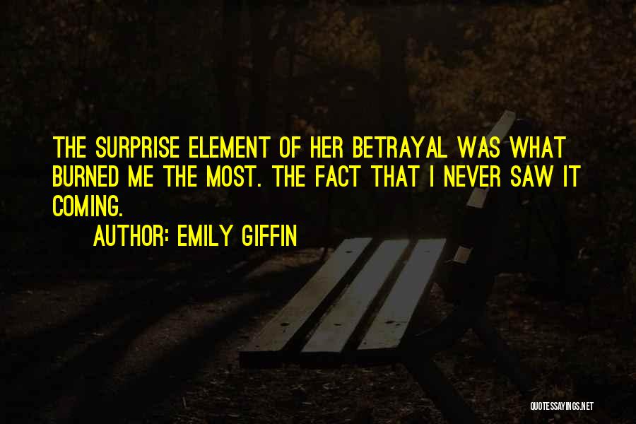 Element Of Surprise Quotes By Emily Giffin