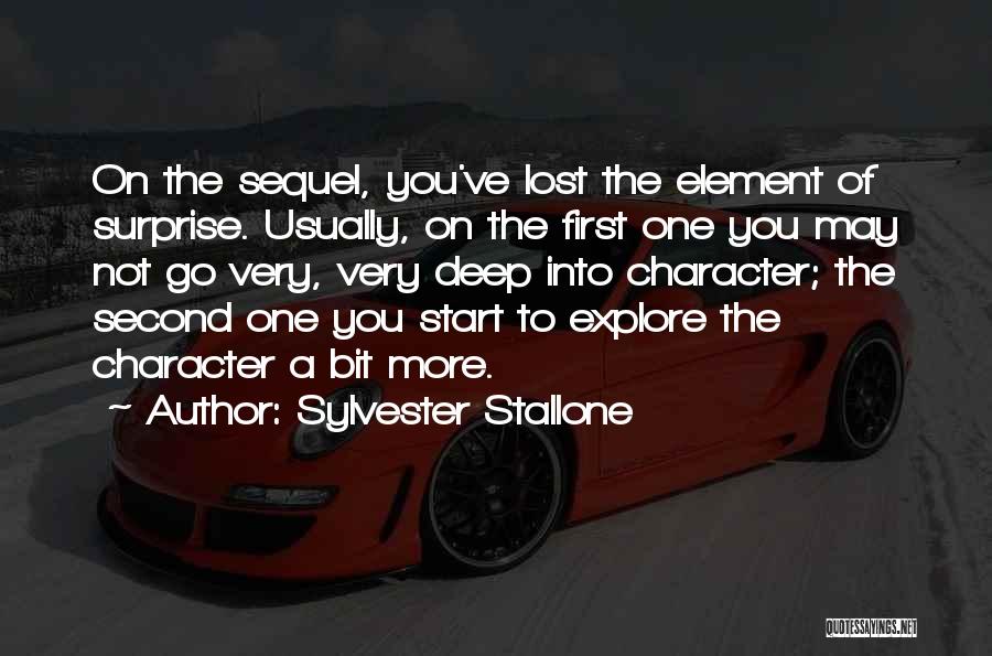 Element Of Surprise Quotes By Sylvester Stallone