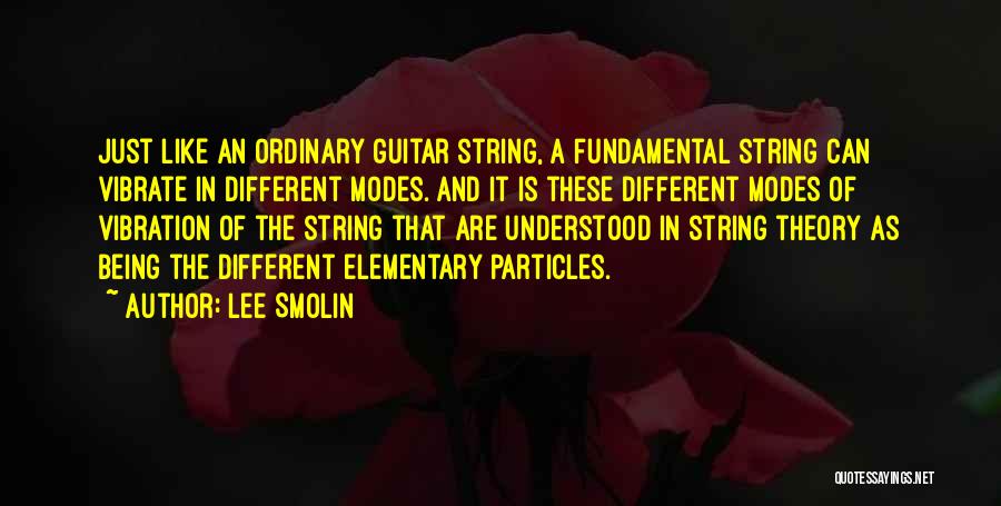 Elementary Particles Quotes By Lee Smolin