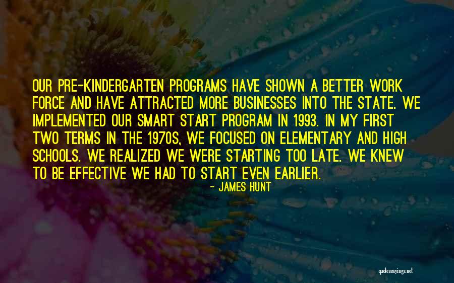 Elementary Schools Quotes By James Hunt Elementary Schools Quotes By James Hunt