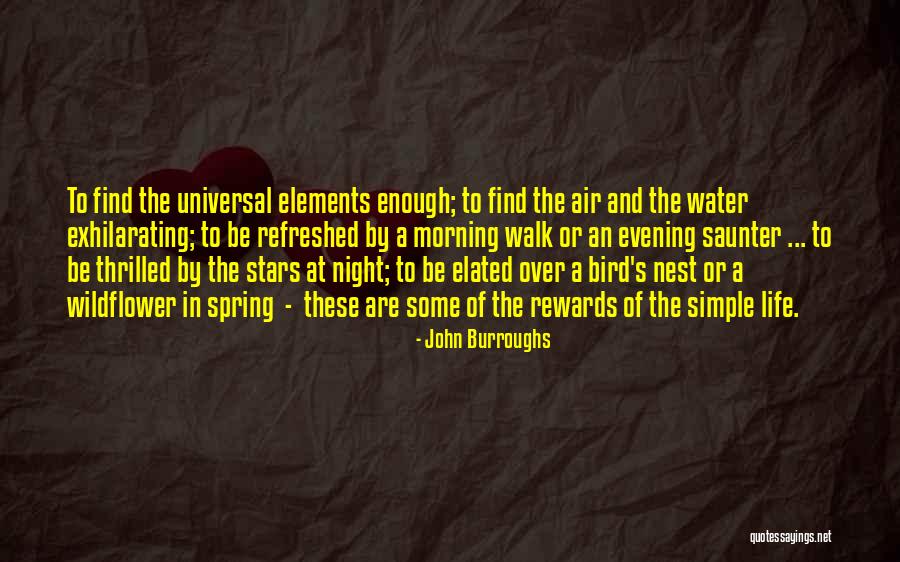 Elements In Science Quotes By John Burroughs