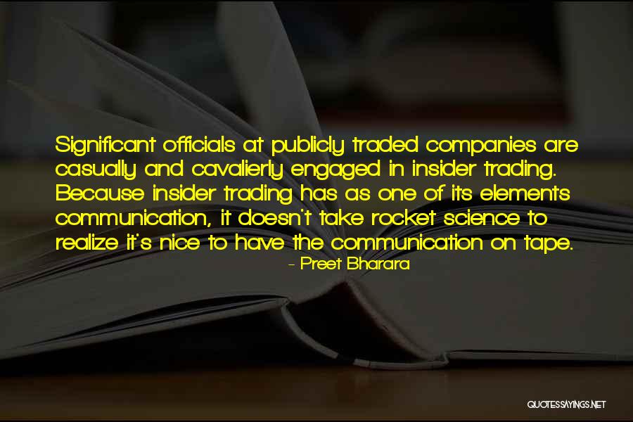 Elements In Science Quotes By Preet Bharara