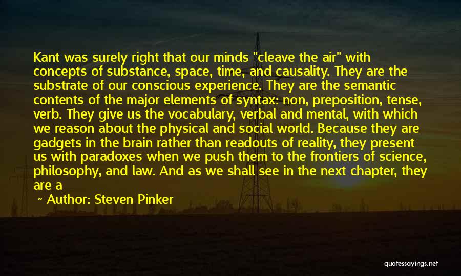 Elements In Science Quotes By Steven Pinker