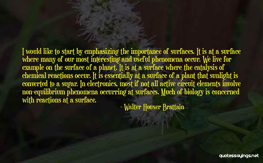 Elements In Science Quotes By Walter Houser Brattain