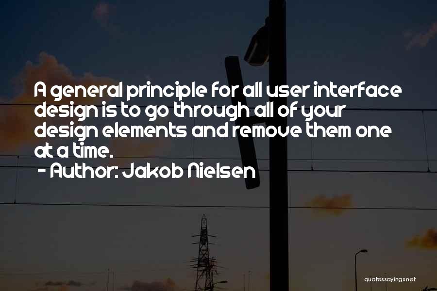 Elements Of Design Quotes By Jakob Nielsen