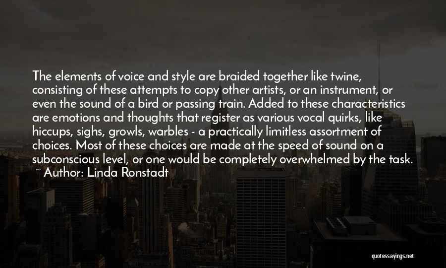 Elements Of Music Quotes By Linda Ronstadt