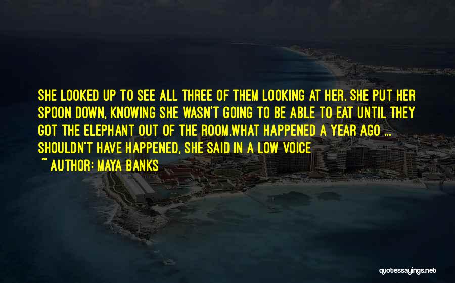 Elephant In The Room Quotes By Maya Banks