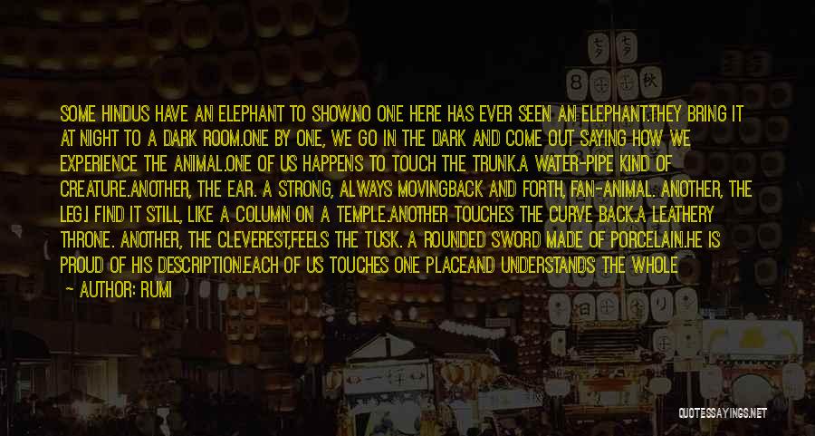 Elephant In The Room Quotes By Rumi