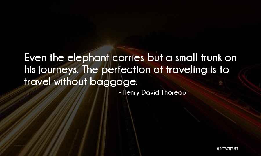 Elephant Trunk Quotes By Henry David Thoreau