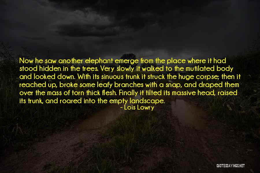 Elephant Trunk Quotes By Lois Lowry