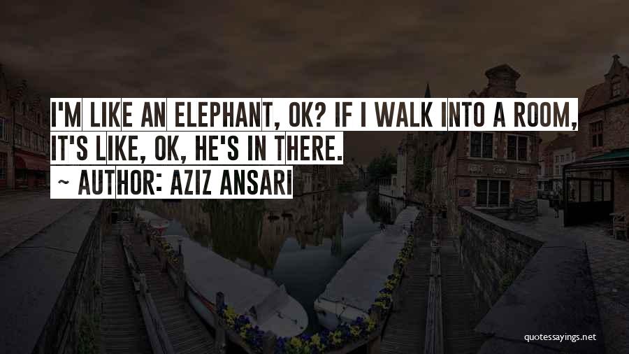 Elephants In The Room Quotes By Aziz Ansari