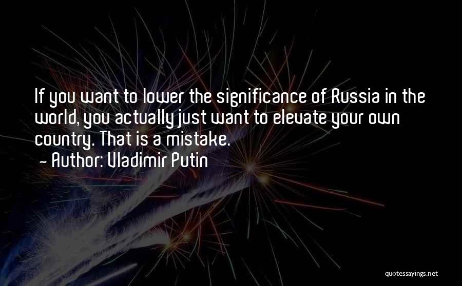 Elevate Quotes By Vladimir Putin