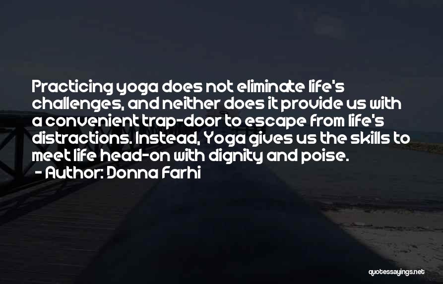 Eliminate Distractions Quotes By Donna Farhi