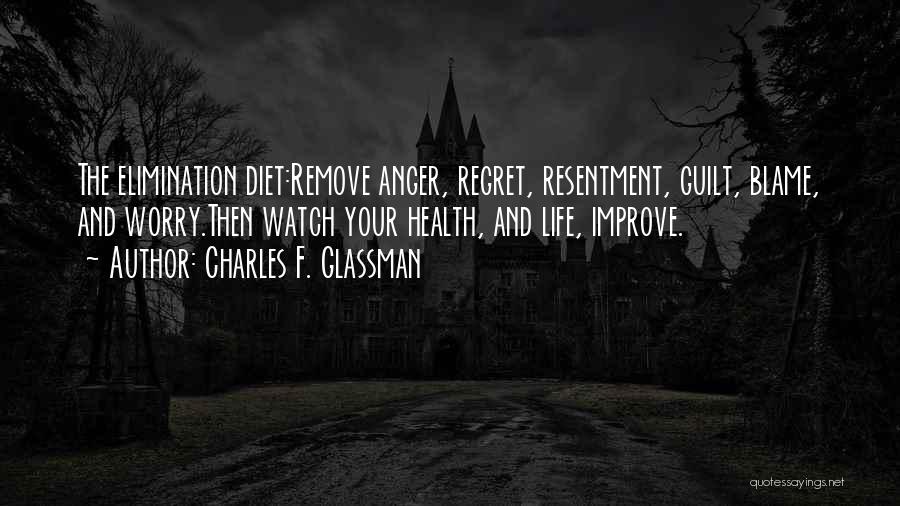 Elimination Inspirational Quotes By Charles F. Glassman