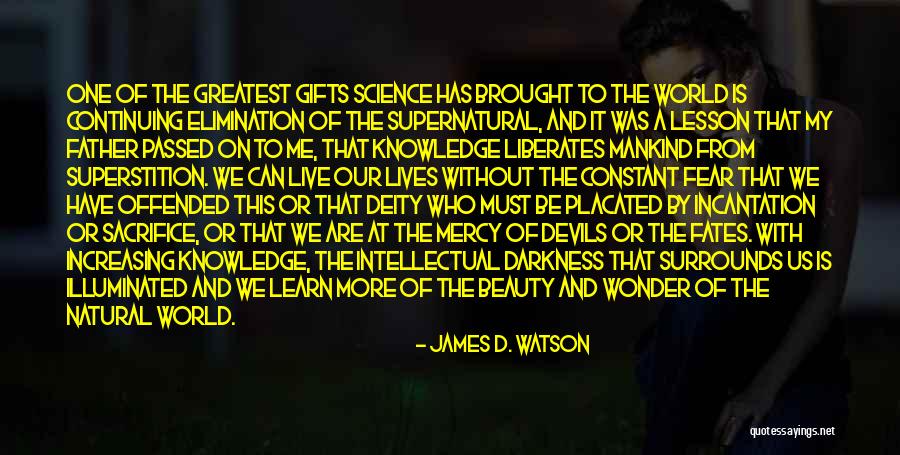 Elimination Quotes By James D. Watson