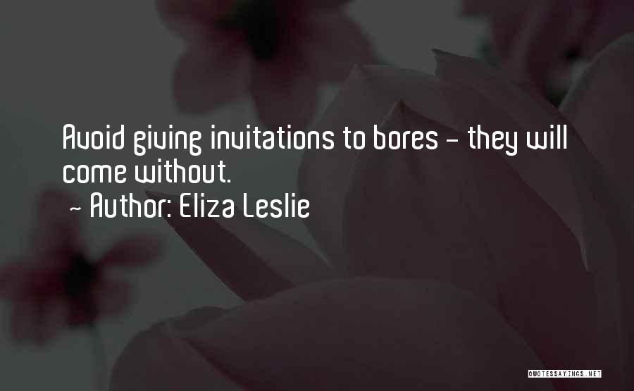 Eliza Leslie Quotes 1289856