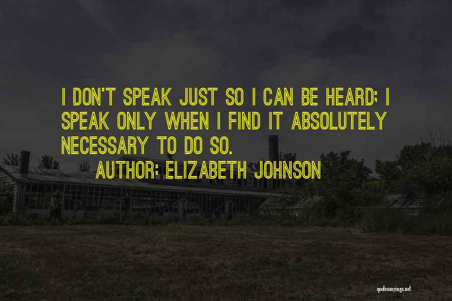 Elizabeth Johnson Quotes 1559775