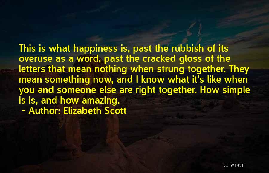 Elizabeth Scott Quotes 154464