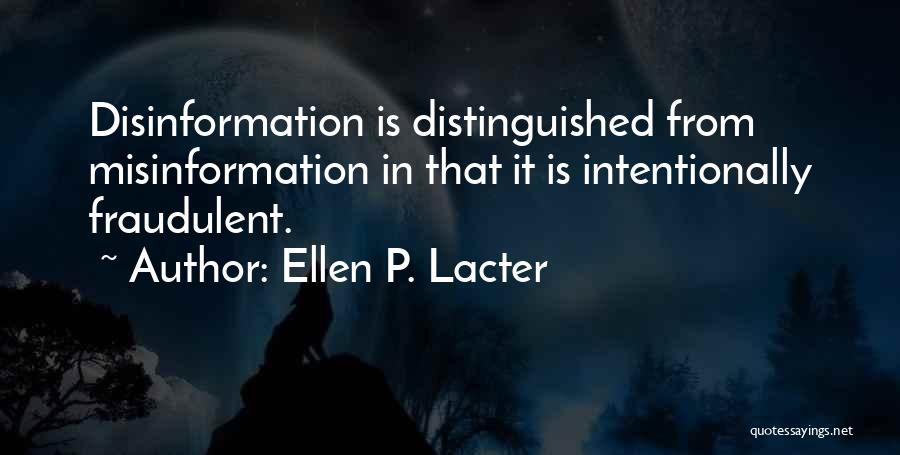 Ellen P. Lacter Quotes 1841261