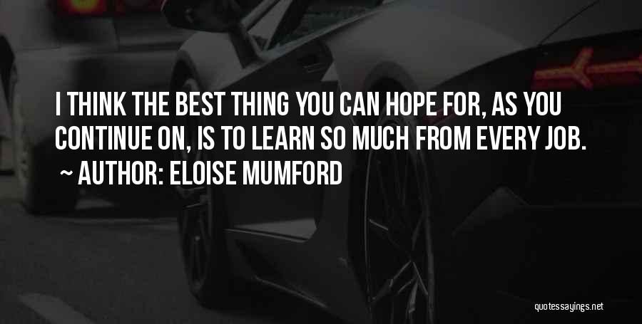Eloise Quotes By Eloise Mumford