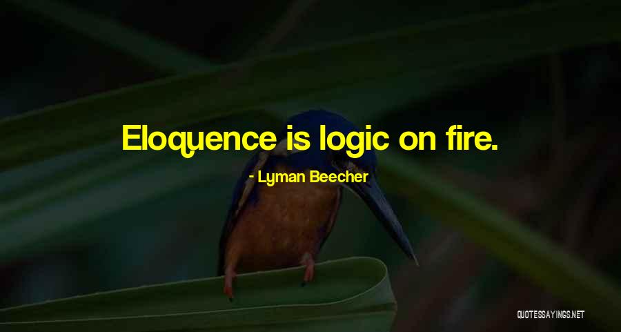 Eloquence Quotes By Lyman Beecher Eloquence Quotes By Lyman Beecher