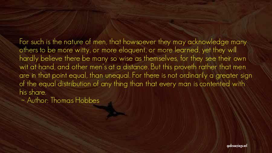 Eloquent Quotes By Thomas Hobbes