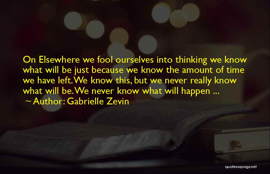 Elsewhere Gabrielle Zevin Quotes By Gabrielle Zevin
