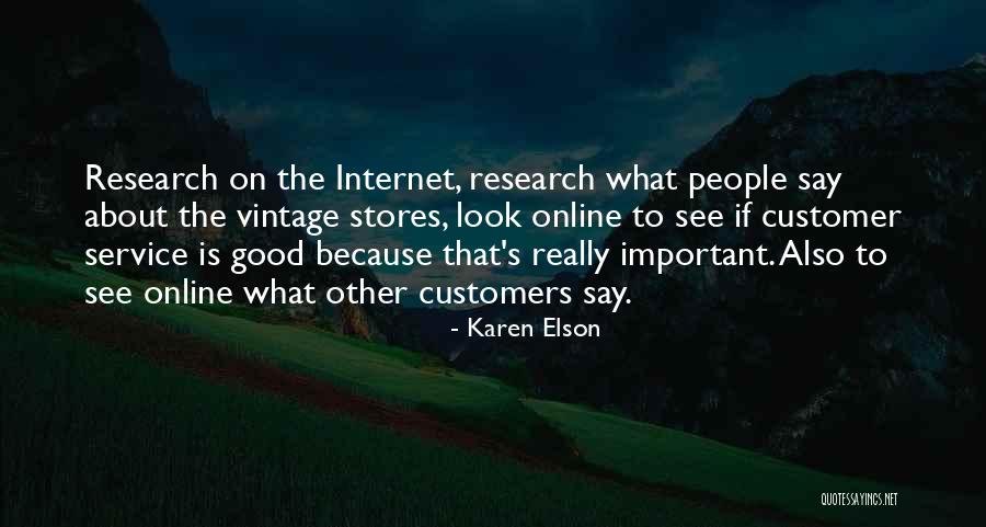 Elson Quotes By Karen Elson