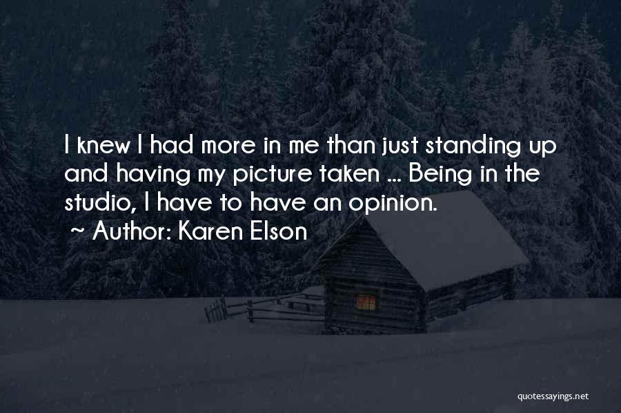 Elson Quotes By Karen Elson