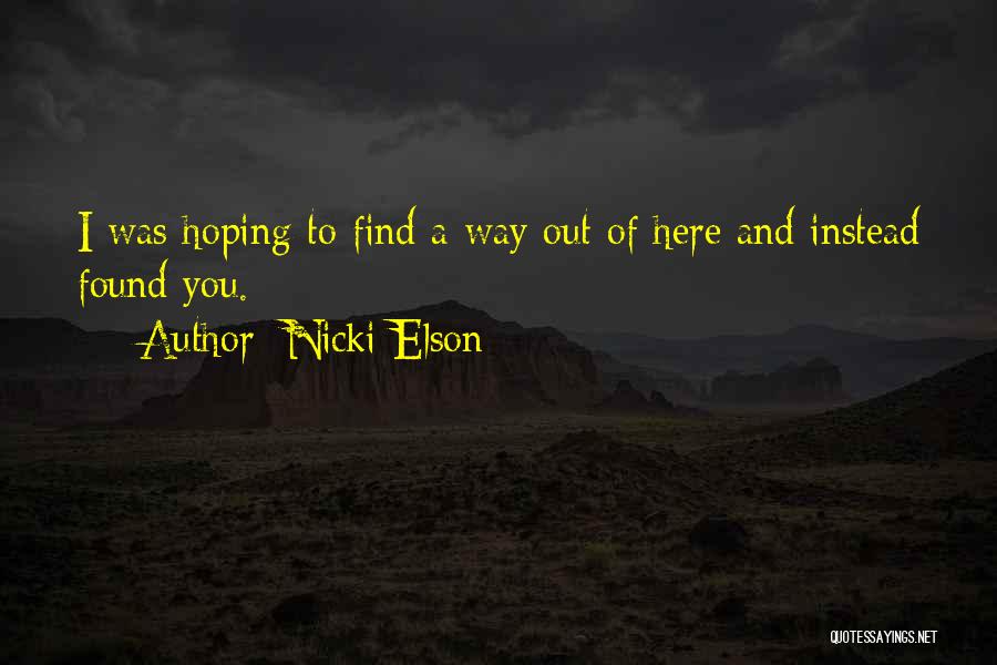 Elson Quotes By Nicki Elson