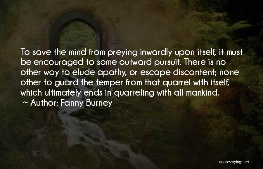 Elude Quotes By Fanny Burney