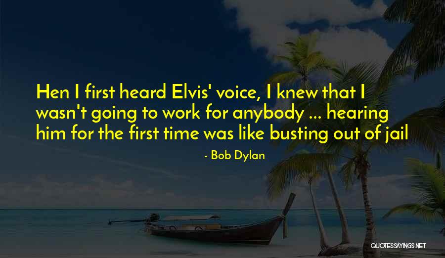 Elvis Voice Quotes By Bob Dylan