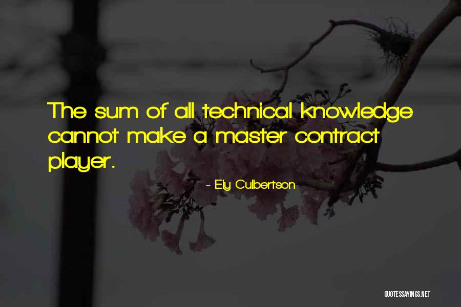 Ely Culbertson Quotes 175821