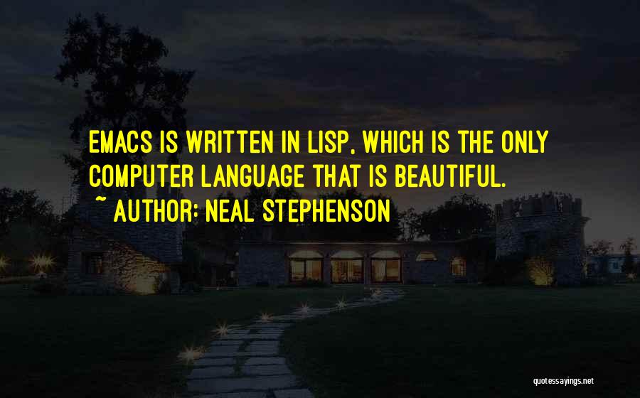 Emacs Quotes By Neal Stephenson
