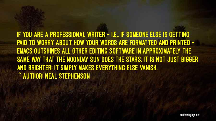 Emacs Quotes By Neal Stephenson