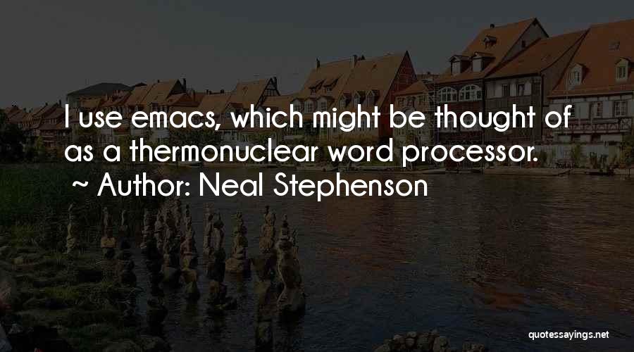 Emacs Quotes By Neal Stephenson