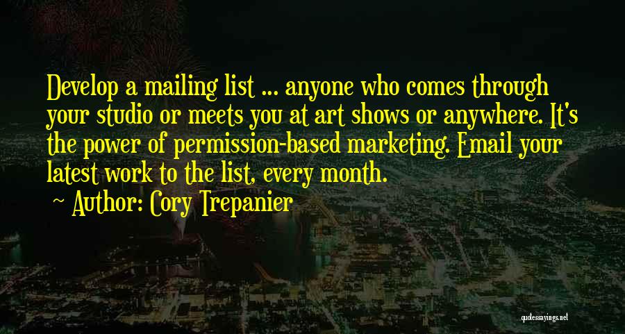 Email Marketing Quotes By Cory Trepanier