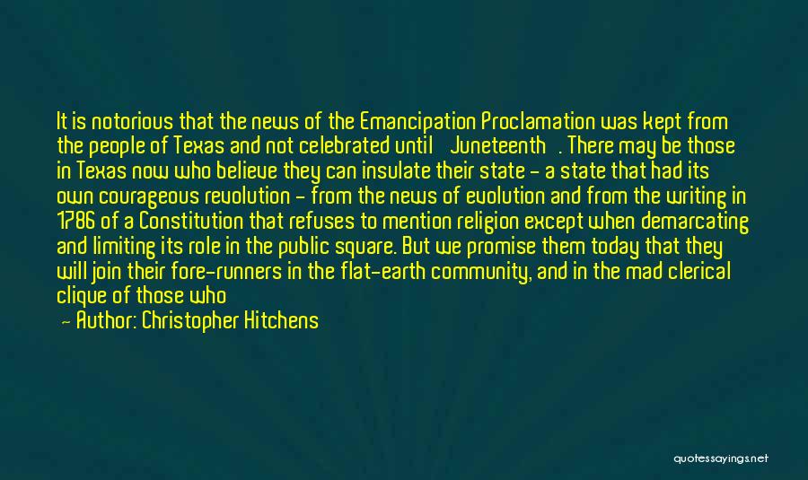 Emancipation Proclamation Quotes By Christopher Hitchens