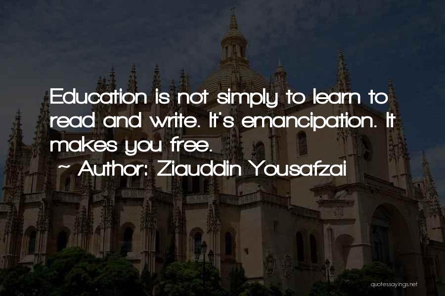 Emancipation Quotes By Ziauddin Yousafzai